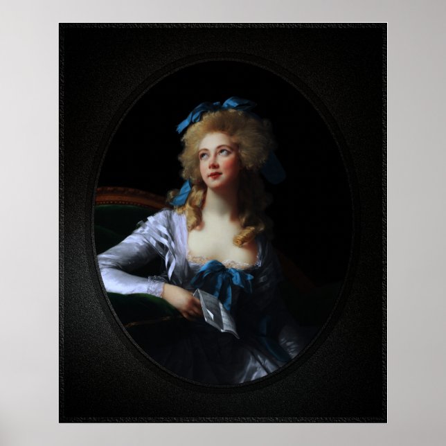 Madame Grand von Elisabeth Louise Vigee Le Brun Poster (Vorne)