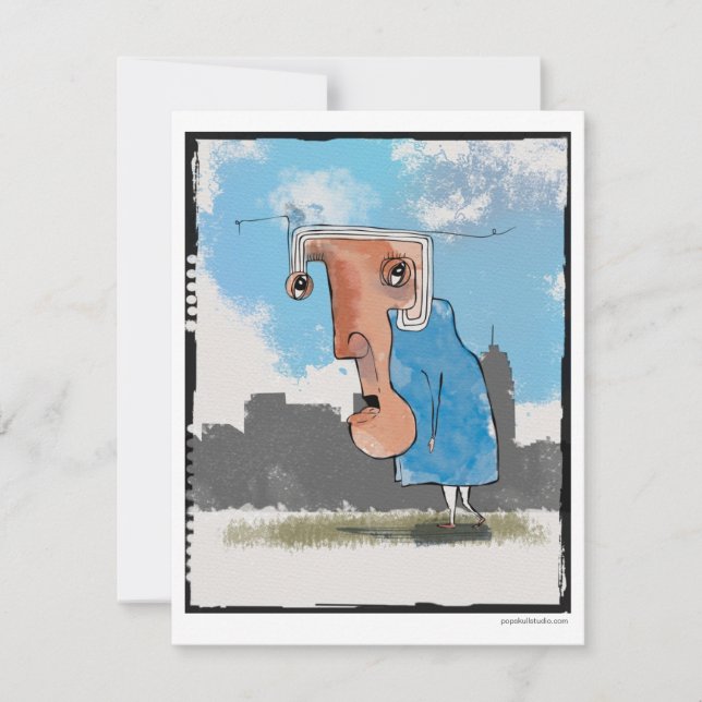 Madame Gronks schlechter Haartag...Card Karte (Vorderseite)