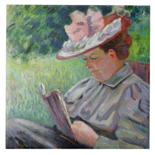 Madame Guillaumin, c.1895 (Öl auf Leinwand) Fliese
