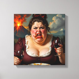 „Madame Lava-Cake“ - Sie explodiert im Nu Leinwanddruck