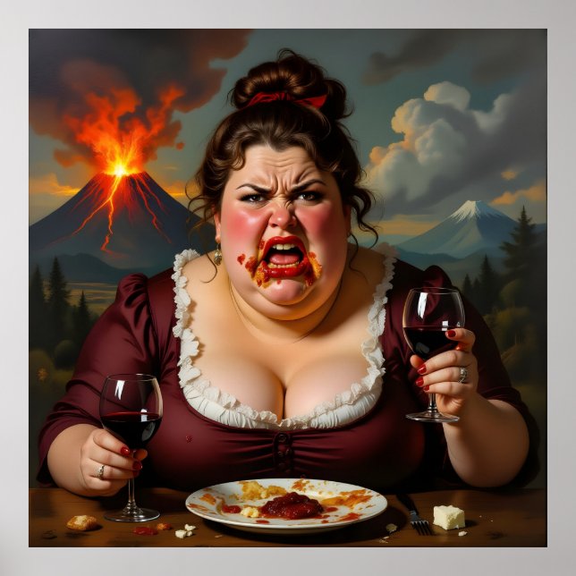 „Madame Lava-Cake“ - Sie explodiert im Nu Poster (Vorne)