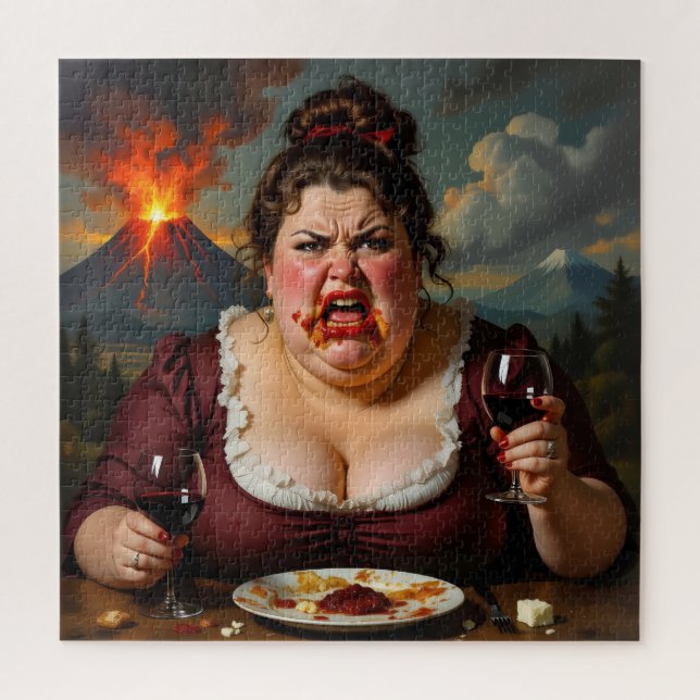 „Madame Lava-Cake“ - Sie explodiert im Nu Puzzle (Vertikal)