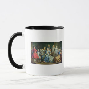Madame Mercier Surrounded durch ihre Familie, 1731 Tasse