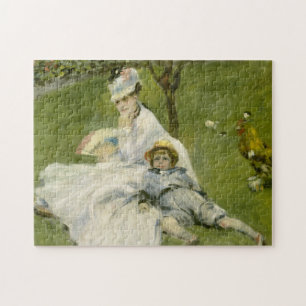 Madame Monet und ihr Sohn Feine Kunst Puzzle