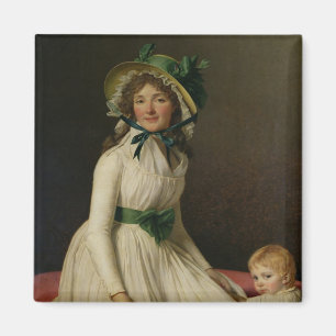 Madame Pierre Seriziat mit ihrem Sohn, Emile Magnet