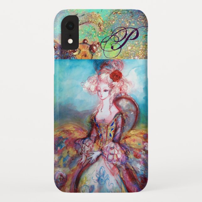 MADAME POMPADOUR ELEGANTE SCHÖNHEIT FASHION MONOGR Case-Mate iPhone HÜLLE (Rückseite)
