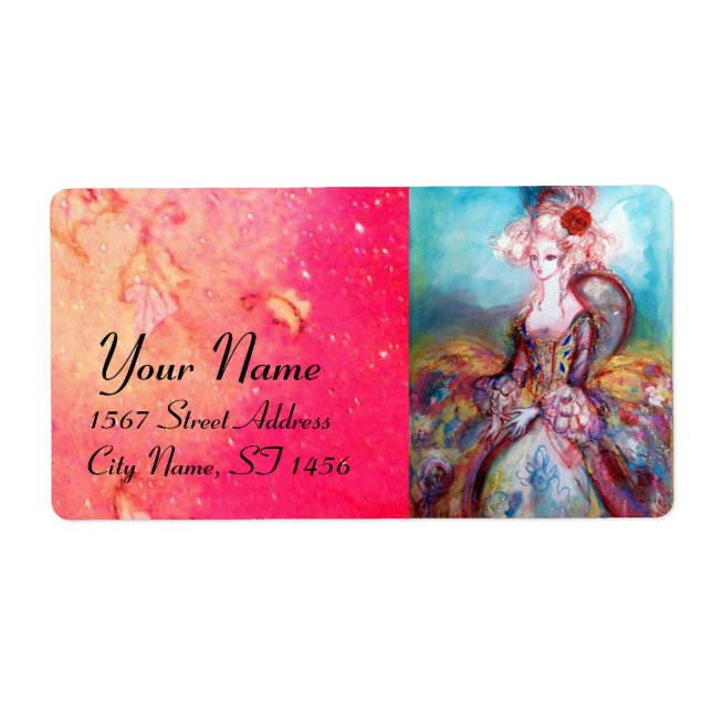 MADAME POMPADOUR, hellrosa, blau grün (Vorne)