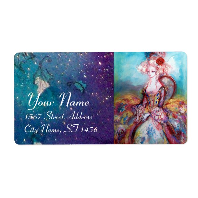 MADAME POMPADOUR, hellrosa, blau grün (Vorne)