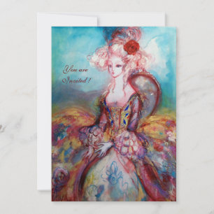 MADAME POMPADOUR,Party für klassische Kostüme Einladung