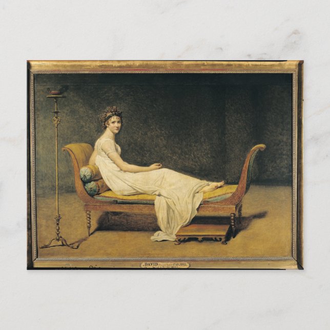 Madame Recamier, 1800 Postkarte (Vorderseite)