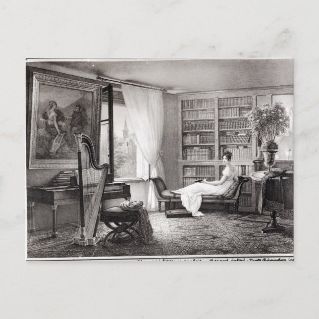 Madame Recamier im Abbaye-aux-Bois Postkarte (Vorderseite)