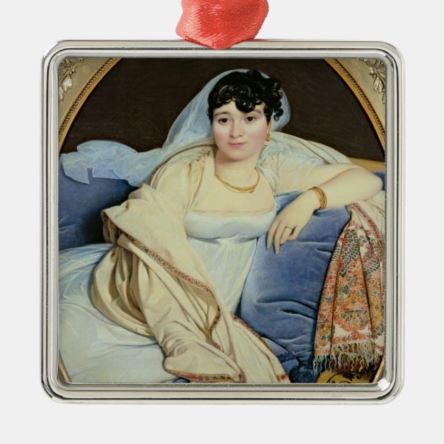 Madame Riviere nee Marie Francoise Jacquette Silbernes Ornament (Vorne)