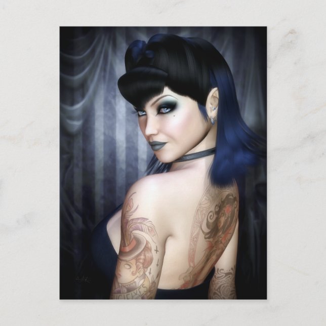 Madame Sophie Vampire Queen Postcard Postkarte (Vorderseite)