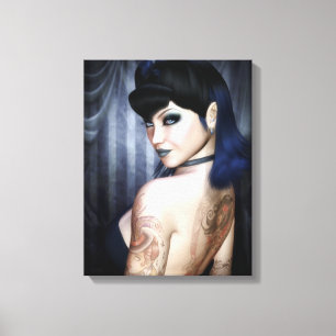 Madame Sophie Vampire Queen Wrapped Canvas Print Leinwanddruck