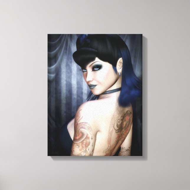 Madame Sophie Vampire Queen Wrapped Canvas Print Leinwanddruck (Vorderseite)
