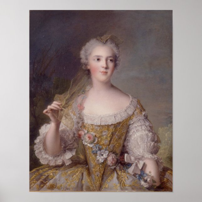 Madame Sophie von Frankreich - Jean-Marc Nattier Poster (Vorne)