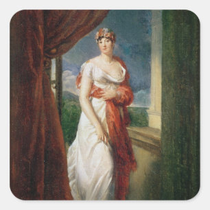 Madame Tallien Quadratischer Aufkleber