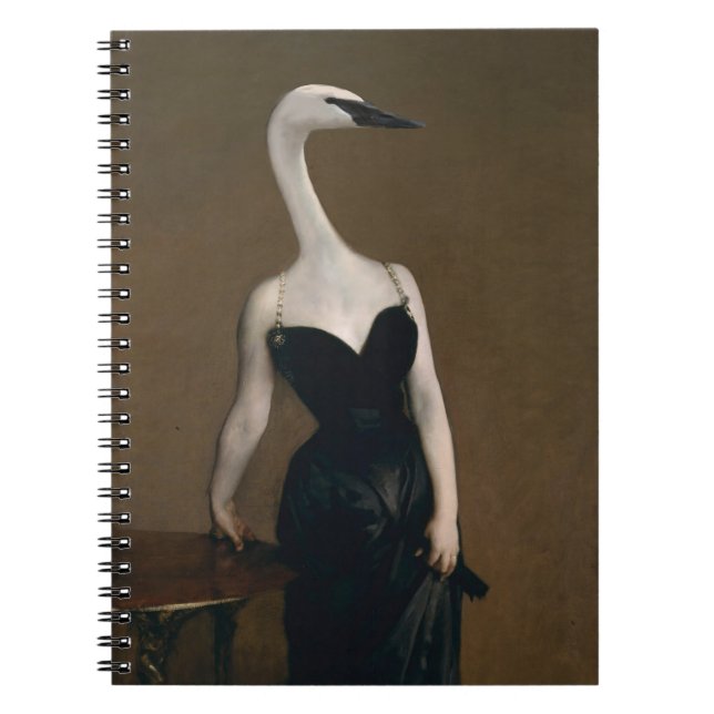 Madame X hat ein Swanlike-Neck-Notebook Notizblock (Vorderseite)