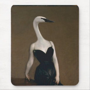 Madame X hat einen swanlike Neck Mousepad