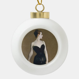 Madame X Porträt von John Singer Sargent Keramik Kugel-Ornament