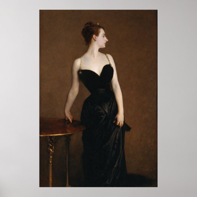 Madame X von John Singer Sargent Poster (Vorne)