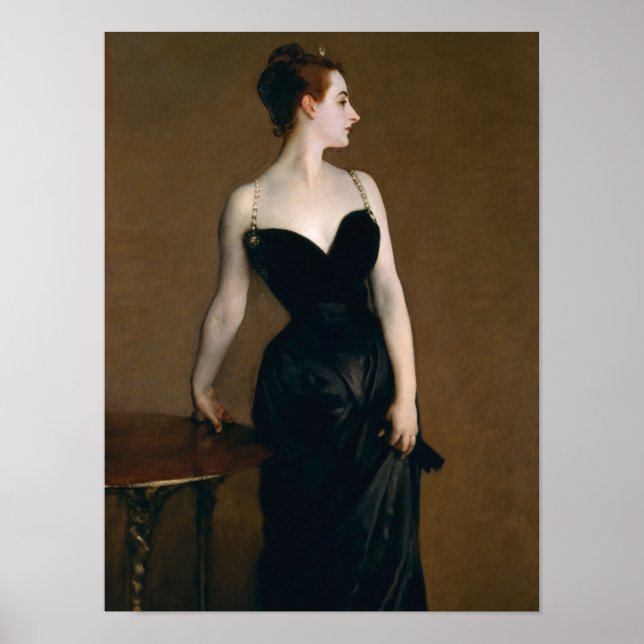 Madame X von John Singer Sargent Poster (Vorne)