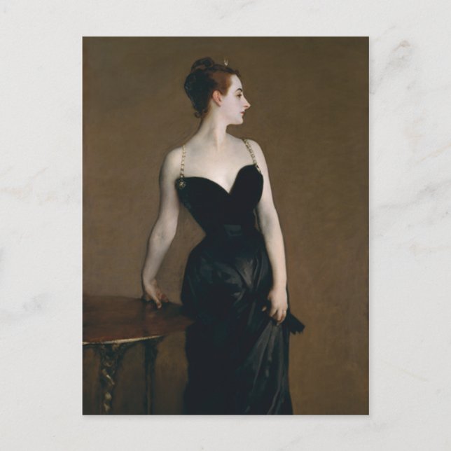 Madame X von John Singer Sargent Postkarte (Vorderseite)