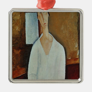 Madame Zborowska mit den umklammerten Händen, Ornament Aus Metall