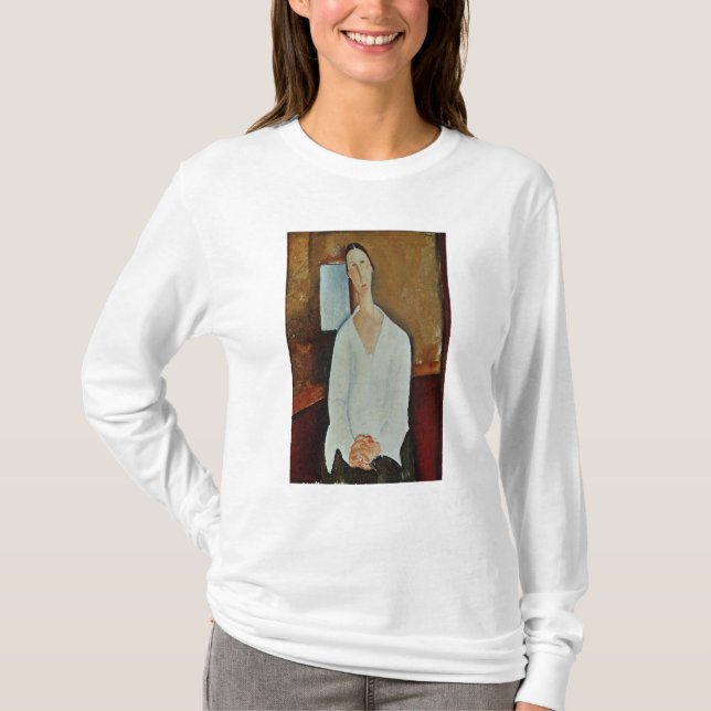 Madame Zborowska mit den umklammerten Händen, T-Shirt (Vorderseite)