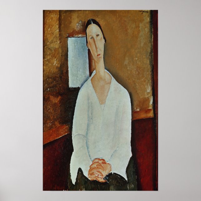 Madame Zborowska mit geklatschten Händen, c.1917 Poster (Vorne)