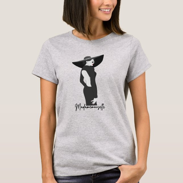 Madamemoiselle Abbildung T-Shirt (Vorderseite)
