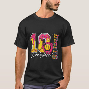 Mädchen 10 Doppelziffern 10. Geburtstag Eiscreme S T-Shirt