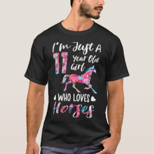 Mädchen 11. Geburtstag Pferd für 11-jährige Mä T-Shirt