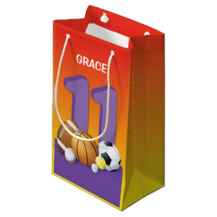 Mädchen 11. Geburtstag Sportbälle Kleine Geschenktüte