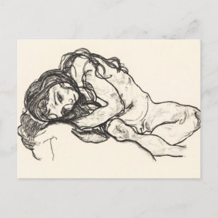 Mädchen 1918 von Egon Schiele Postkarte