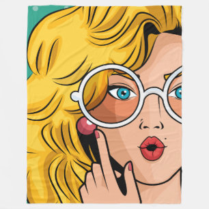 Mädchen #1 fleecedecke