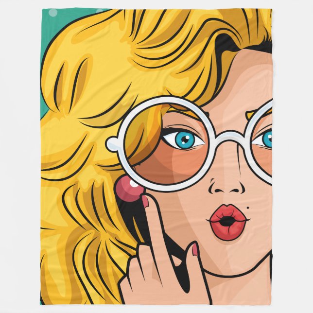 Mädchen #1 fleecedecke (Vorderseite)