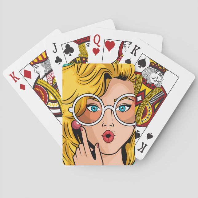 Mädchen #1 spielkarten (Rückseite)