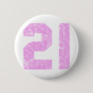 Mädchen-21. Geburtstags-Geschenke Button