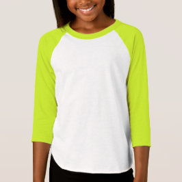 Mädchen 3/4 Ärmel Raglanshirt T-Shirt