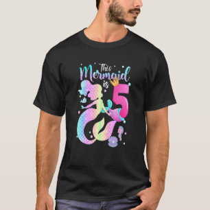 Mädchen 5. Geburtstag Diese Meerjungfrau ist 5 Jah T-Shirt