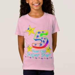 Mädchen 5 Jahre alt Super Star Shirt