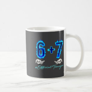 Mädchen 6 7 Jahre alte Teenagerin 13. Kaffeetasse