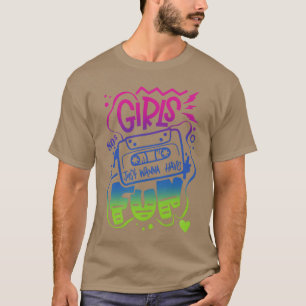 MÄDCHEN 80ER WOLLEN NUR SPAß haben lustig T-Shirt