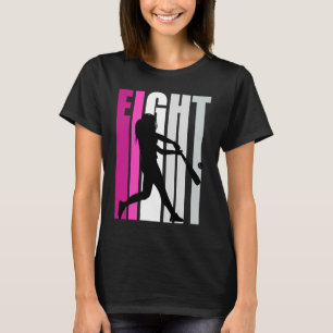 Mädchen 8. Baseball Geburtstag Pink Softball Queen T-Shirt