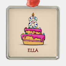 Mädchen 8. Geburtstag, 8. auf Sweet Pink Cake