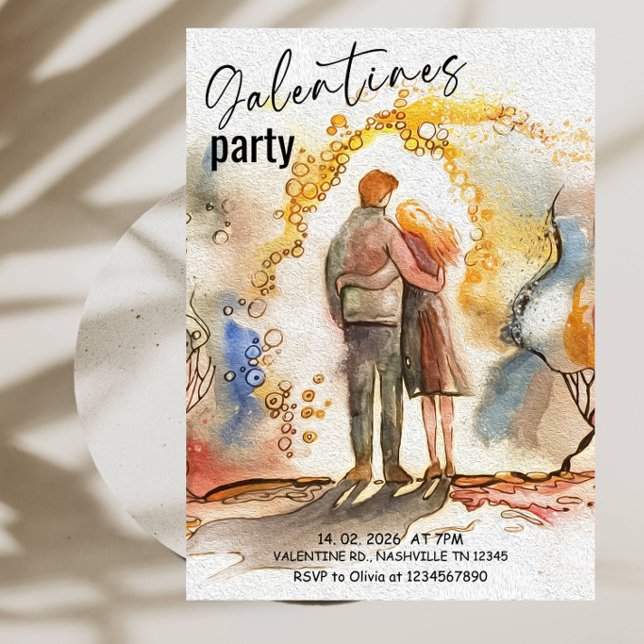 Mädchen-Abend Valentinsfeier Party Einladung (Von Creator hochgeladen)
