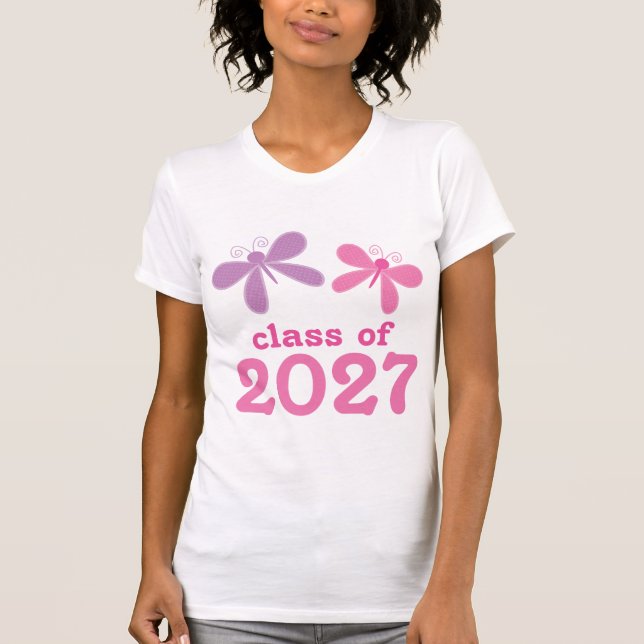 Mädchen-Abschluss-Geschenk 2027 T-Shirt (Vorderseite)