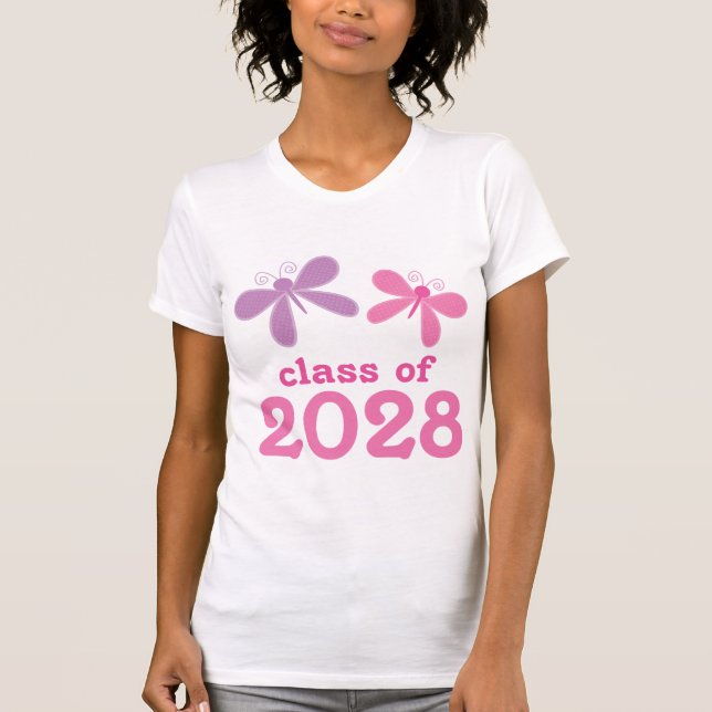 Mädchen-Abschluss-Geschenk 2028 T-Shirt (Vorderseite)