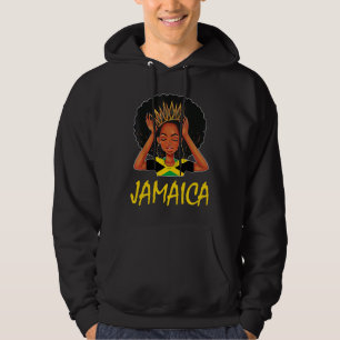 Mädchen Afro Stolz Patriotisch Melanin Stolz Jamai Hoodie